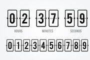Flip Board Countdown Clock, a Technology Illustration by Black White Mouse Design (Thumbnail 1 of 2)