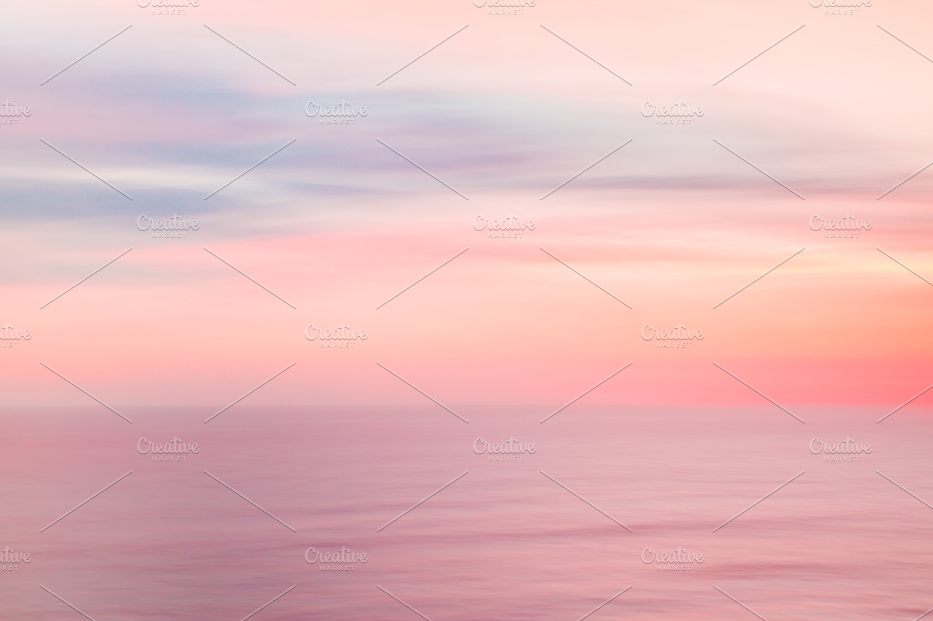 Defocused sunrise sky and ocean stock photo containing abstract and artistic, a Nature Photo by Irina Moskalev