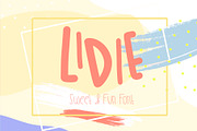 Lidie Font - sweet and fun, a Font by Runend (Thumbnail 1 of 7)