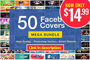 12 FB Covers BUNDLE! Flat Style, a Social Media Template by Asaelv Shop! (Thumbnail 3 of 3)