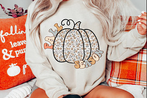 Retro Fall Season SVG PNG