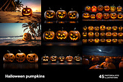 Halloween pumpkins. 45 images, a Holiday Photo by Handmadefont (Thumbnail 2 of 11)