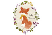 Cute fox vector. Fox pattern print, an Animal Illustration by StudioLondon (Thumbnail 6 of 6)