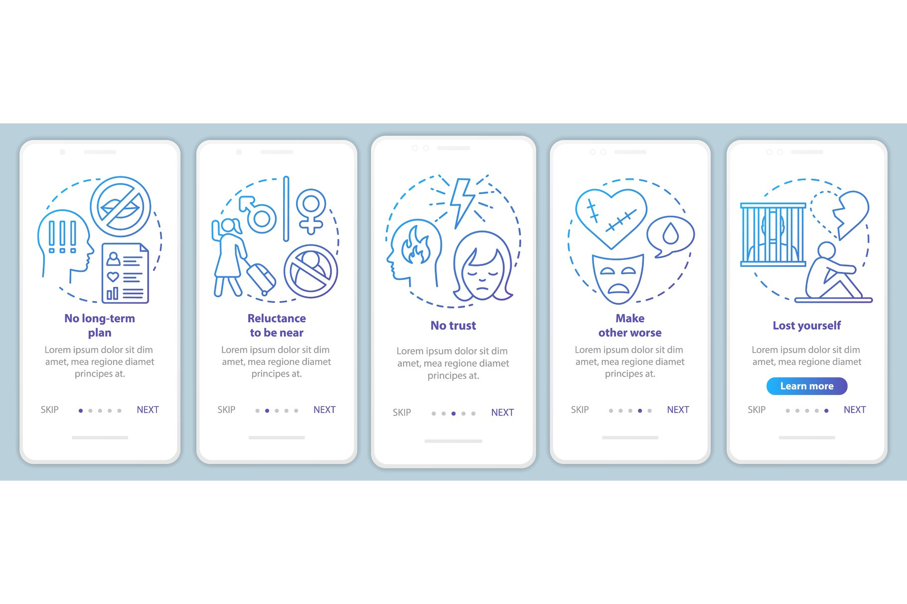 Relationship break up signs, a Templates & Theme by IMG Visuals