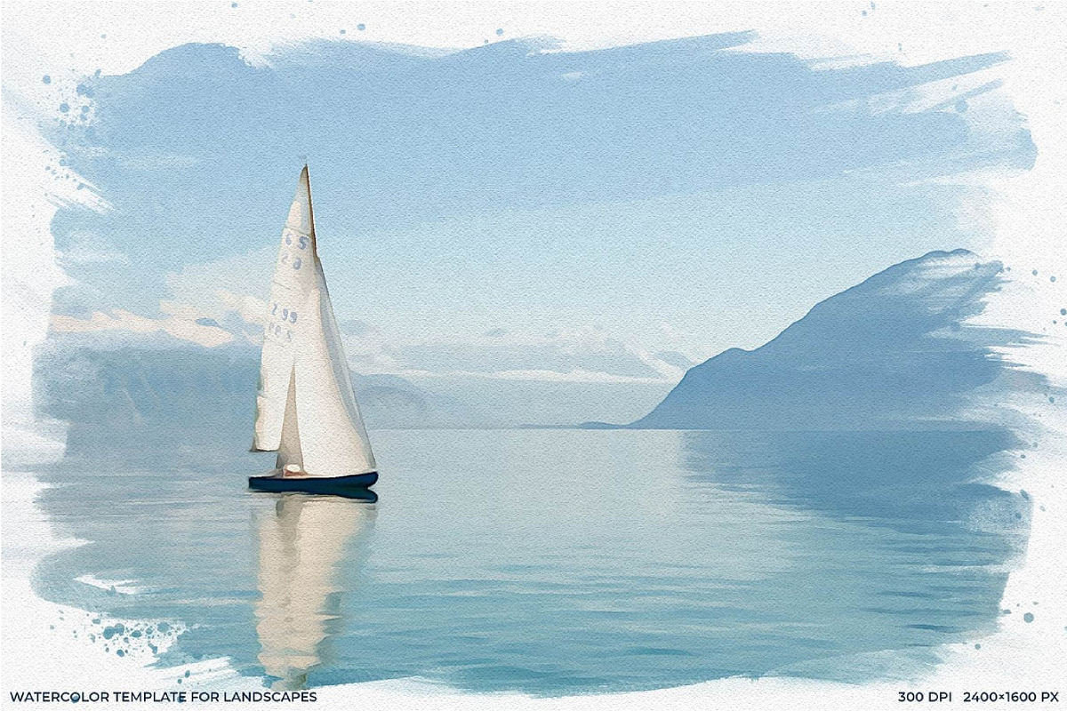 Watercolor photo template, a Templates & Theme by fashionaddict (Photo 2 of 10)