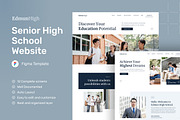 Senior High School Website, an UI Kit Template by peterdraw (Thumbnail 1 of 9)