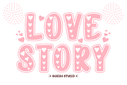 Cute Heart - Lovely Display Font, a Sans Serif Font by Sahira Studio (Thumbnail 2 of 4)