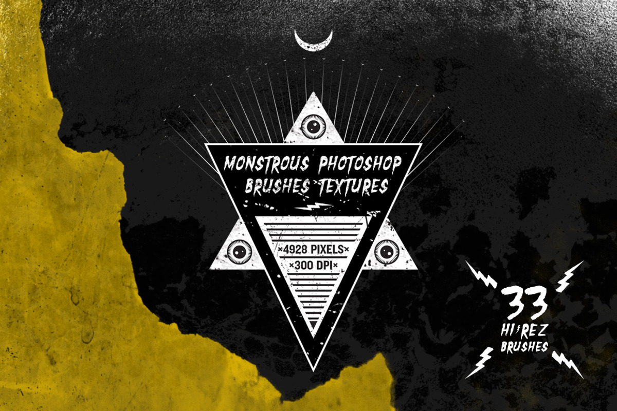 Monstrous Photoshop Brush Textures preview 6