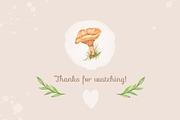 Forest watercolor mushrooms clipart, a Seasonal Illustration by Irina Avdeeva (Thumbnail 12 of 12)