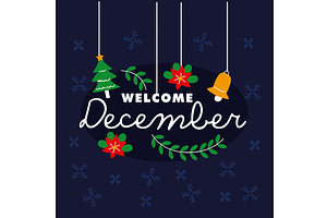 welcome month december, an Object Illustration by studiogstock