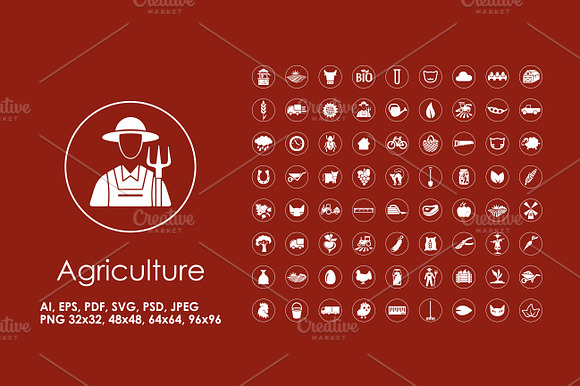 72 Agriculture Icons