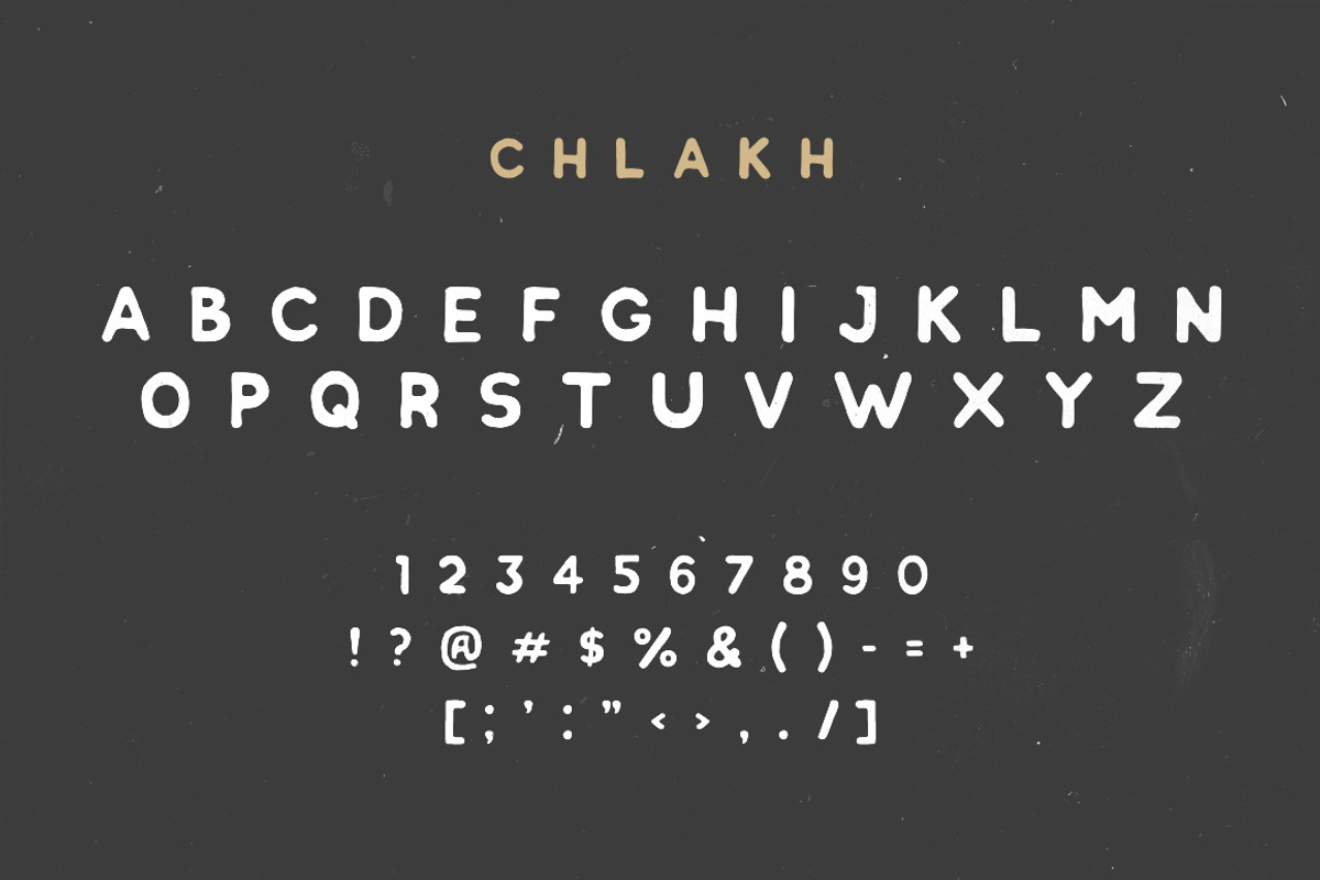 Chlakh - Hand Drawn Typeface preview 4