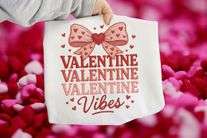 Valentine Vibes Coquette Bow PNG, an Illustration by CraftArtStudio
