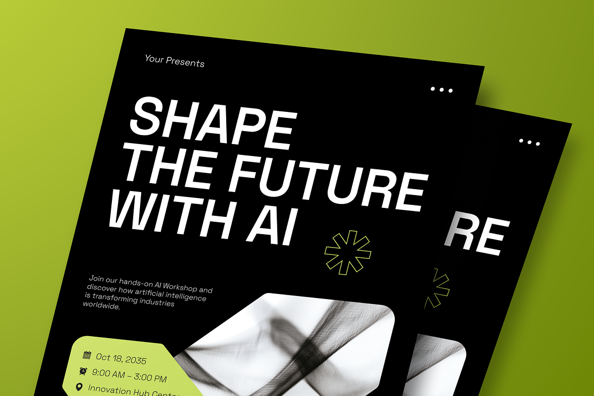 AI Workshop Flyer Set, a Flyer Template by Annora Studio (Photo 4 of 6)