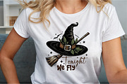 Tonight We Fly Halloween Witch Broom, an Illustration by Sublimation Artist (Thumbnail 3 of 9)