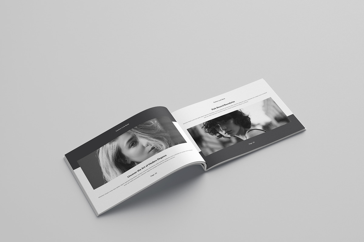 Fashion Lookbook Template Landscape, a Brochure Template by Spark_Creative (Photo 12 of 17)