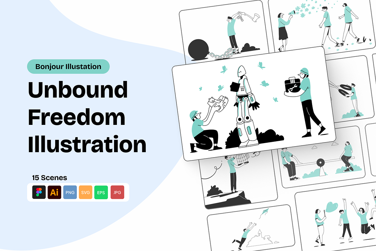 Freedom Illustration, an Illustration by graphicsauce (Photo 1 of 6)