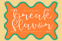 Break Flavor Modern Handwritten