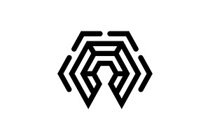 Hexagon Lines Symbol Logo, a Branding & Logo Template by Buqancreative