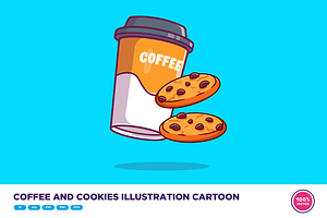 Coffee And Cookies Illustration