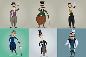 Gentlemen's Club.Cartoon Characters