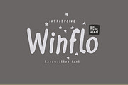 Winflo Handwritten Font, a Sans Serif Font by Mr.Typeman (Thumbnail 1 of 9)