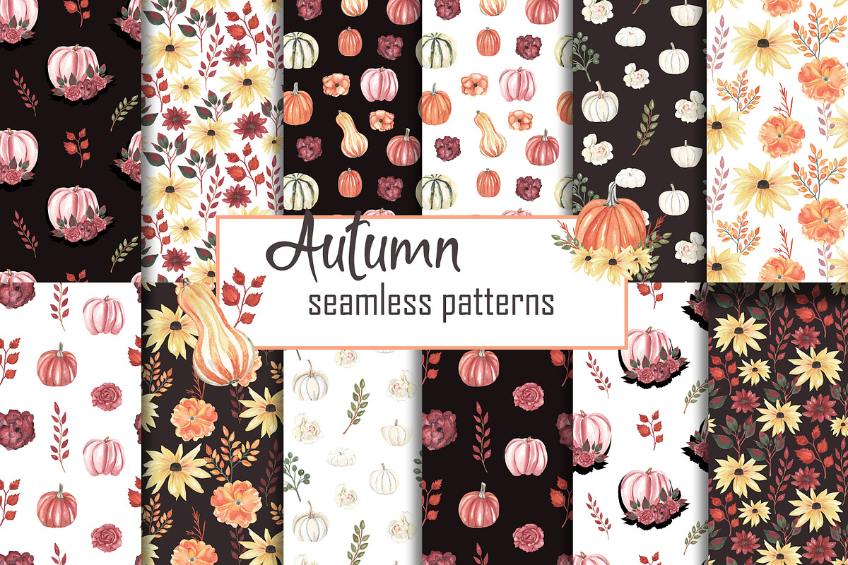 Autumn - watercolor set, a Decorative Illustration by Visual Animal (Photo 5 of 10)