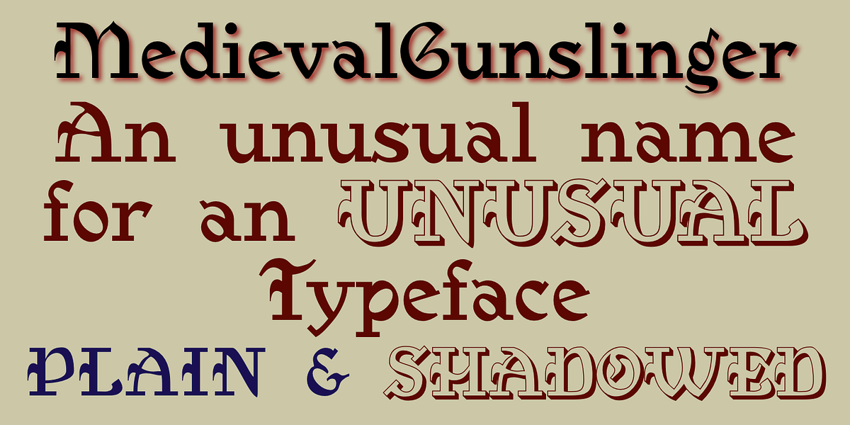 Medieval Gunslinger, a Blackletter Font by Ingrimayne Type (Photo 3 of 5)