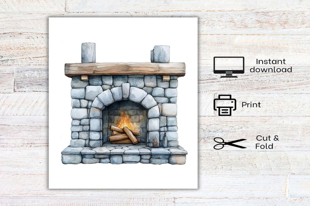Watercolor Home Decor Clipart Bundle, an Illustration by Canvas Craft (Photo 7 of 7)