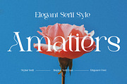 Amatiers, a Serif Font by elevencreateam (Thumbnail 1 of 9)