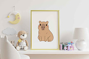 Cute Capybara Animal Funny Character, a Graphic by Imaginary Party (Thumbnail 6 of 7)