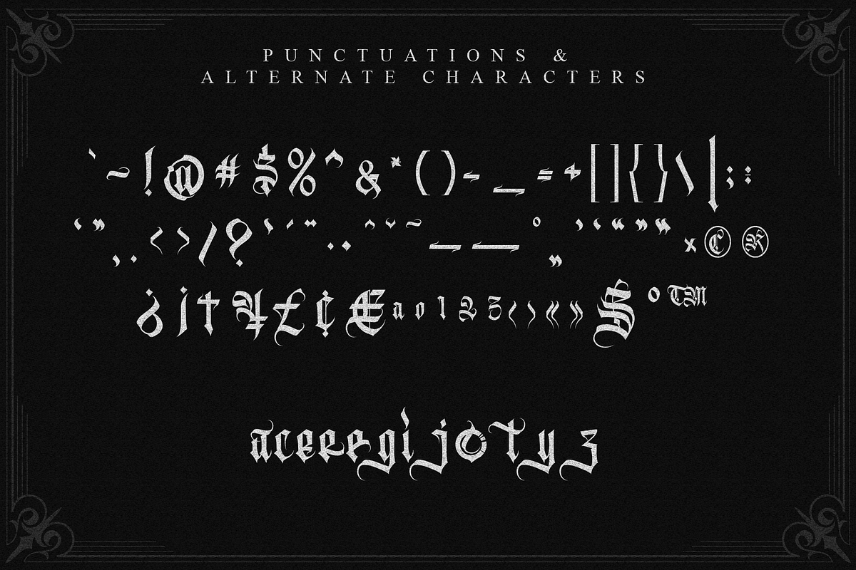 Avertequestra, a Blackletter Font by Emmanuel Buron (Photo 5 of 12)