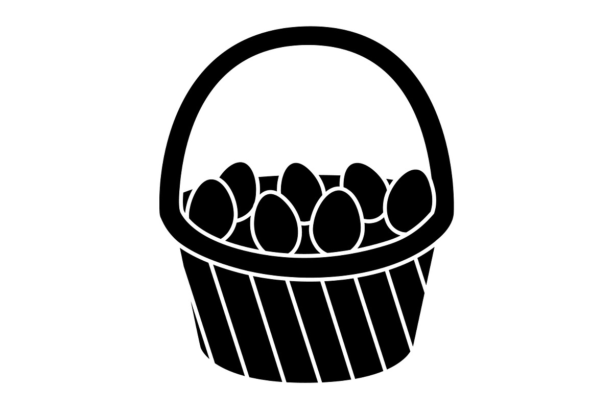 Easter Basket Icon SVG, an Icon by PinkHouseCollection (Photo 2 of 5)