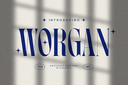 Worgan Elegant Serif Font Typeface, a Serif Font by Graphicxell (Thumbnail 1 of 10)
