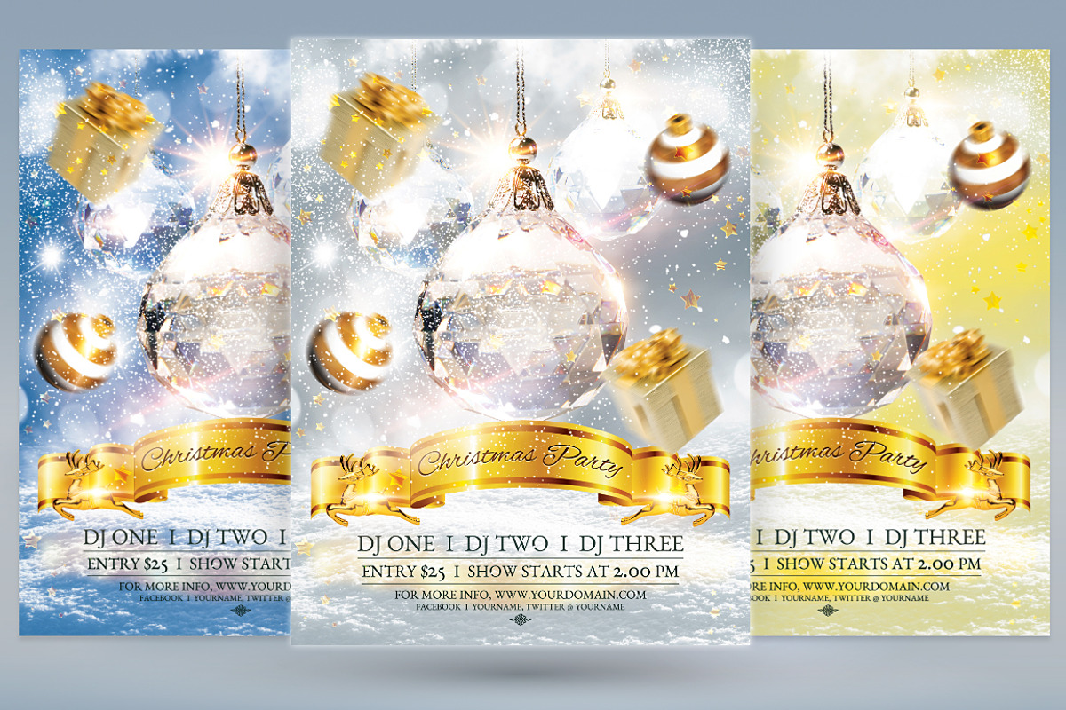 Christmas Party, a Flyer Template by tmcom (Photo 1 of 2)