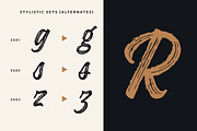 Kaleidos Textured, a Script Font by Mika Melvas (Thumbnail 7 of 8)