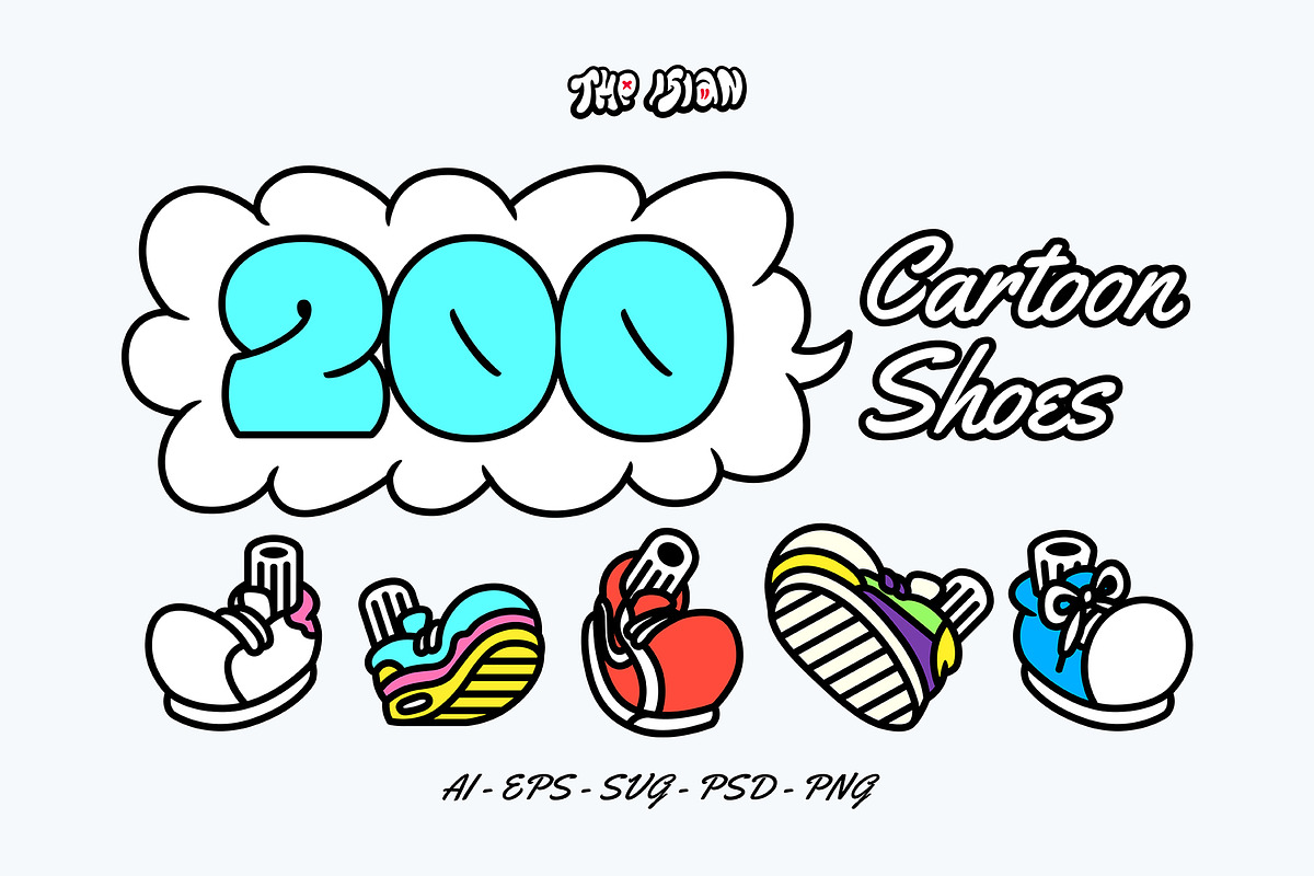 200 Cartoon Shoes, an Illustration by The Isian (Photo 1 of 5)