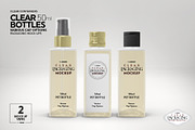 Clear 50ml PET Bottles Mockup, a Packaging Mockup by INCDesign (Thumbnail 8 of 10)