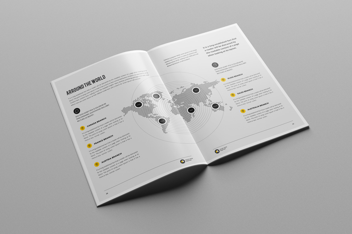 Annual Report Template, a Brochure Template by Pro-Gh (Photo 5 of 12)