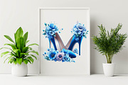 Blue High Heels with Beautiful Flow, an Illustration by SVGArt (Thumbnail 3 of 7)