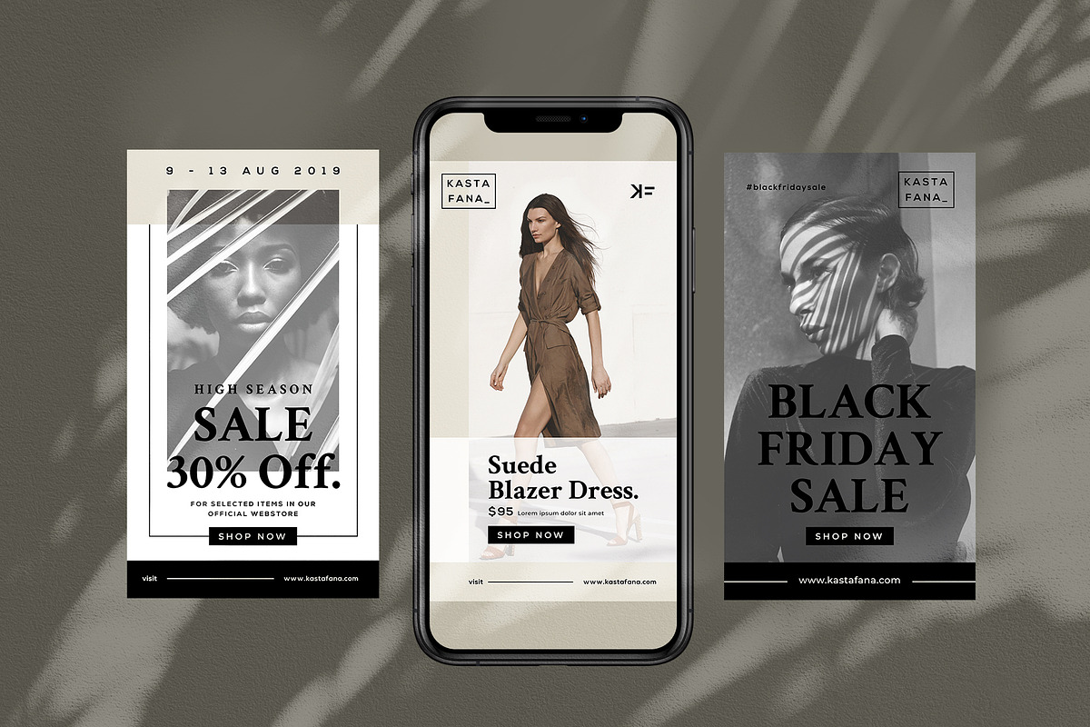 Fashion Instagram Stories, a Social Media Template by rubirubiko (Photo 3 of 6)
