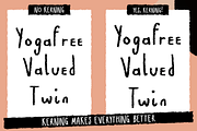 Yogafree Handmade Font, a Handwritten Font by Maker Fonts (Thumbnail 8 of 13)