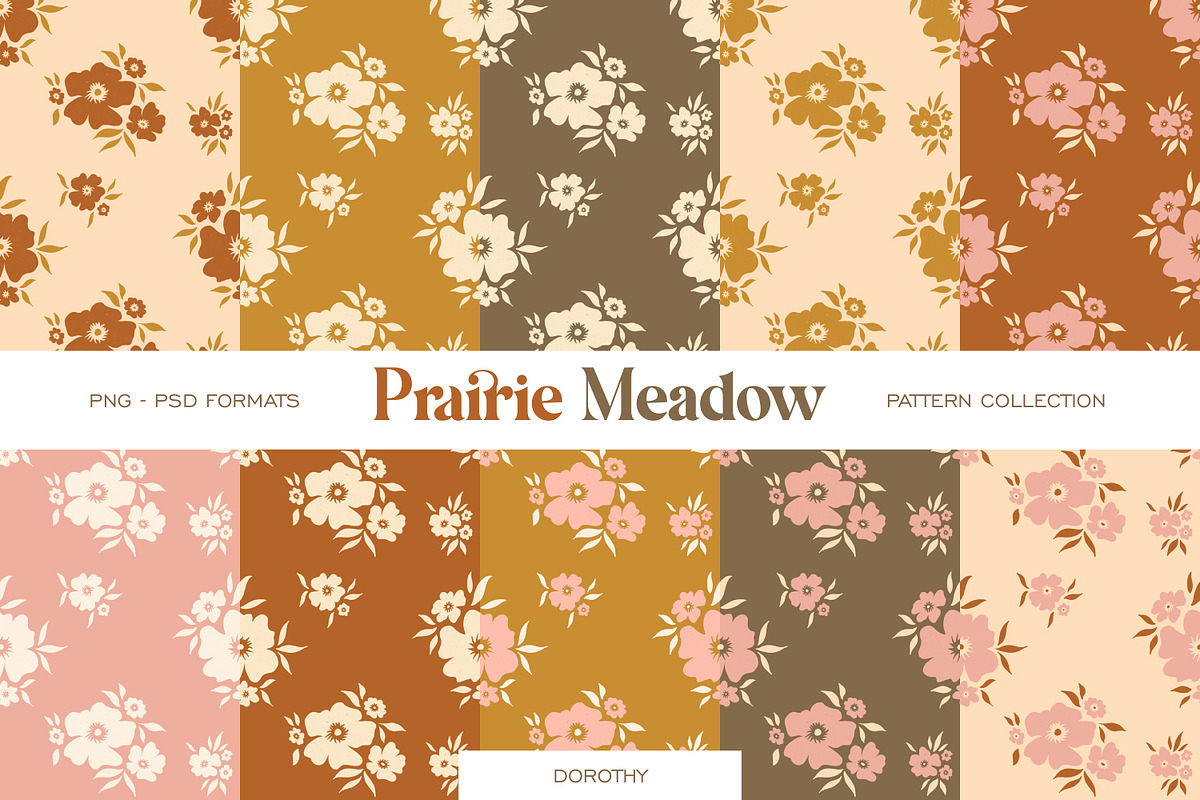 Prairie Meadow Cottagecore Patterns, a Pattern Graphic by Eclectic Anthology (Photo 7 of 13)