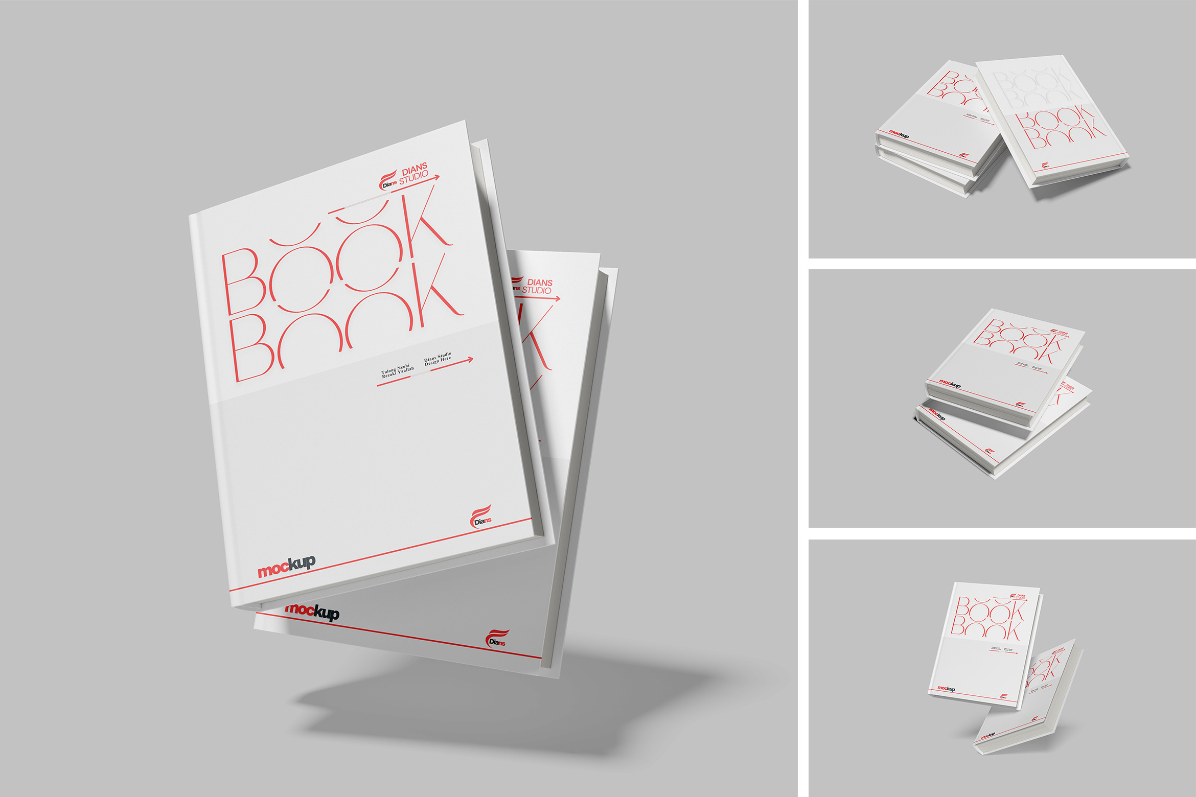 Book Mockup, a Books & Magazine Mockup by Pikachudesign