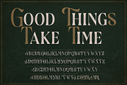 Devils Cut - Vintage Label Typeface, a Serif Font by Surplus Type Co (Thumbnail 2 of 9)