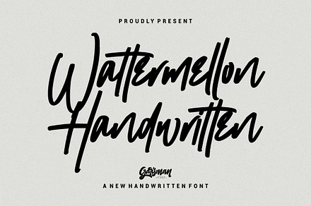 Wattermellon - Handwritten Font, a Script Font by Garisman Std