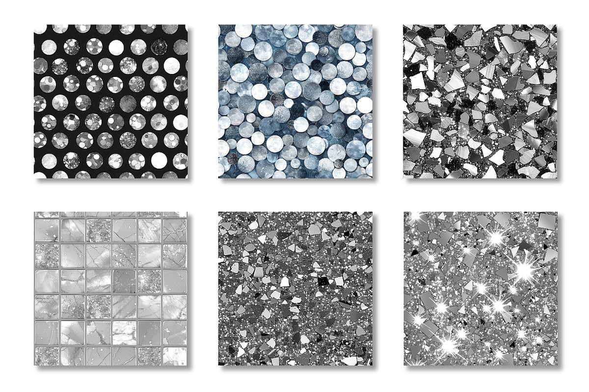 Teal Glitter and Metallic Textures, a Pattern Graphic by Canvas Craft (Photo 3 of 9)