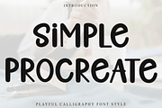 Simple Procreate, a Sans Serif Font by FreshTypeINK (Thumbnail 2 of 8)