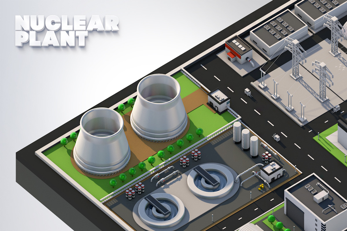 Nuclear plant station, an Architecture 3D Model by Graphicshop (Photo 2 of 4)