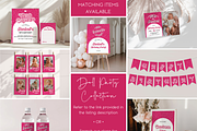 Hot Pink Doll Party Custom Sign, an Invitation Template by Digital_Mind (Thumbnail 4 of 6)